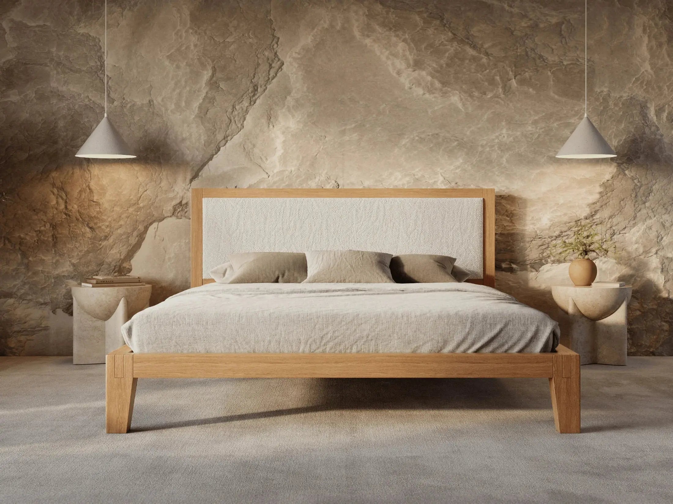 Bed Frame Palmpring Organic Mattress